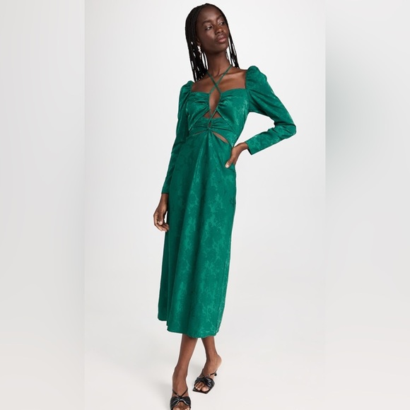 NWT Wayf Adeline Midi Dress - Picture 1 of 5